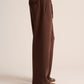 Brown wide leg sweatpant for men