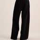 Black wide leg sweatpant for men
