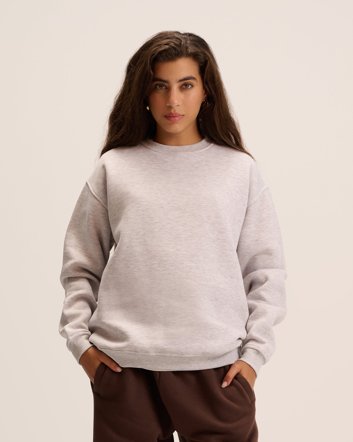 Grey sweatshirt for women