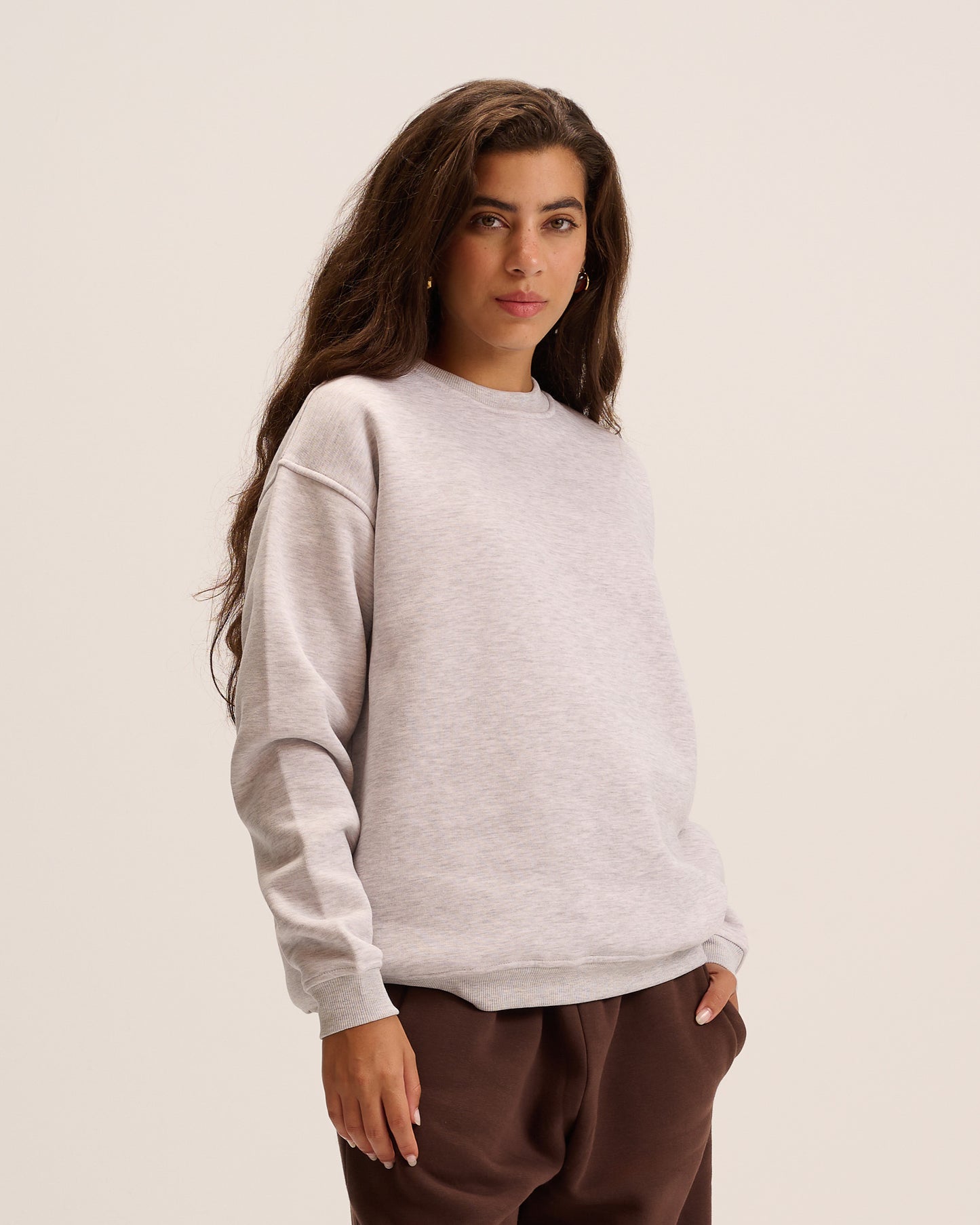 Grey sweatshirt for women
