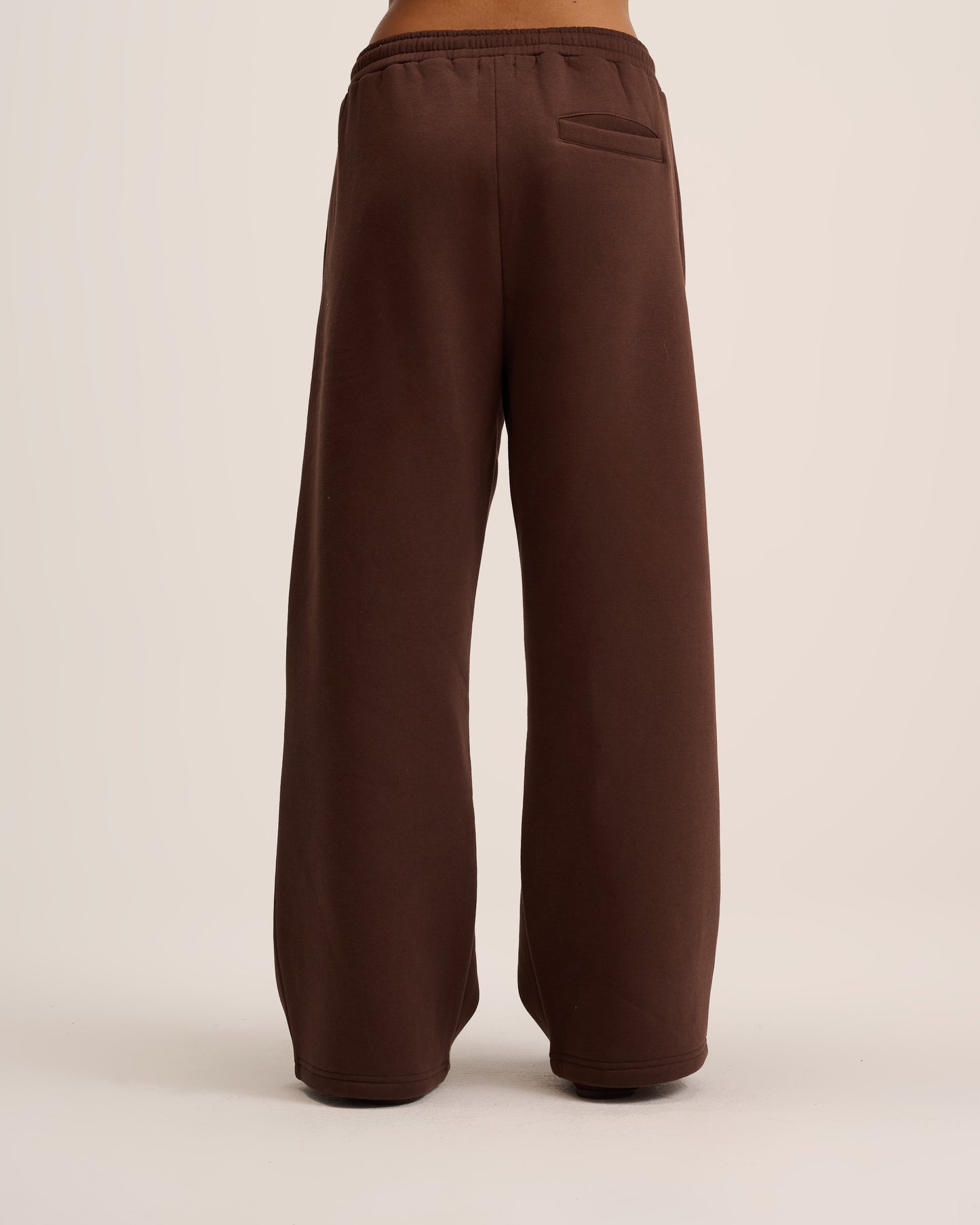 Brown wide leg sweatpant for women