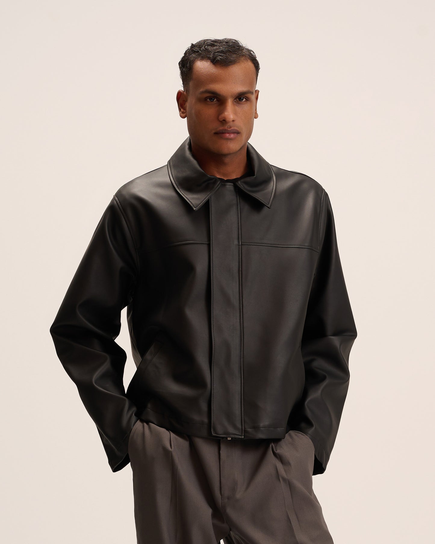 Black Leather Jacket for men