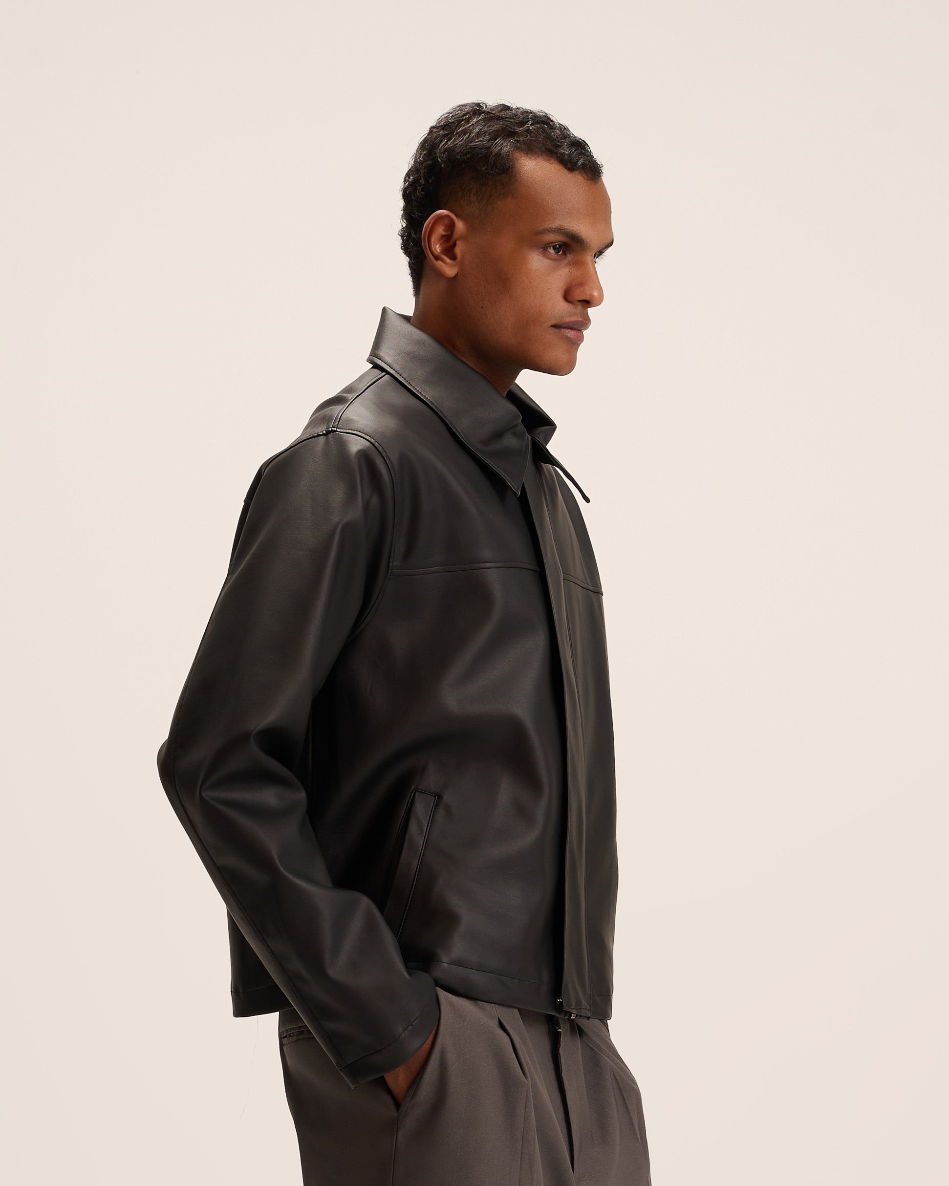 Black Leather Jacket for men