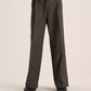Grey Tailored pants Straight leg