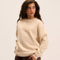 Beige sweatshirt for women