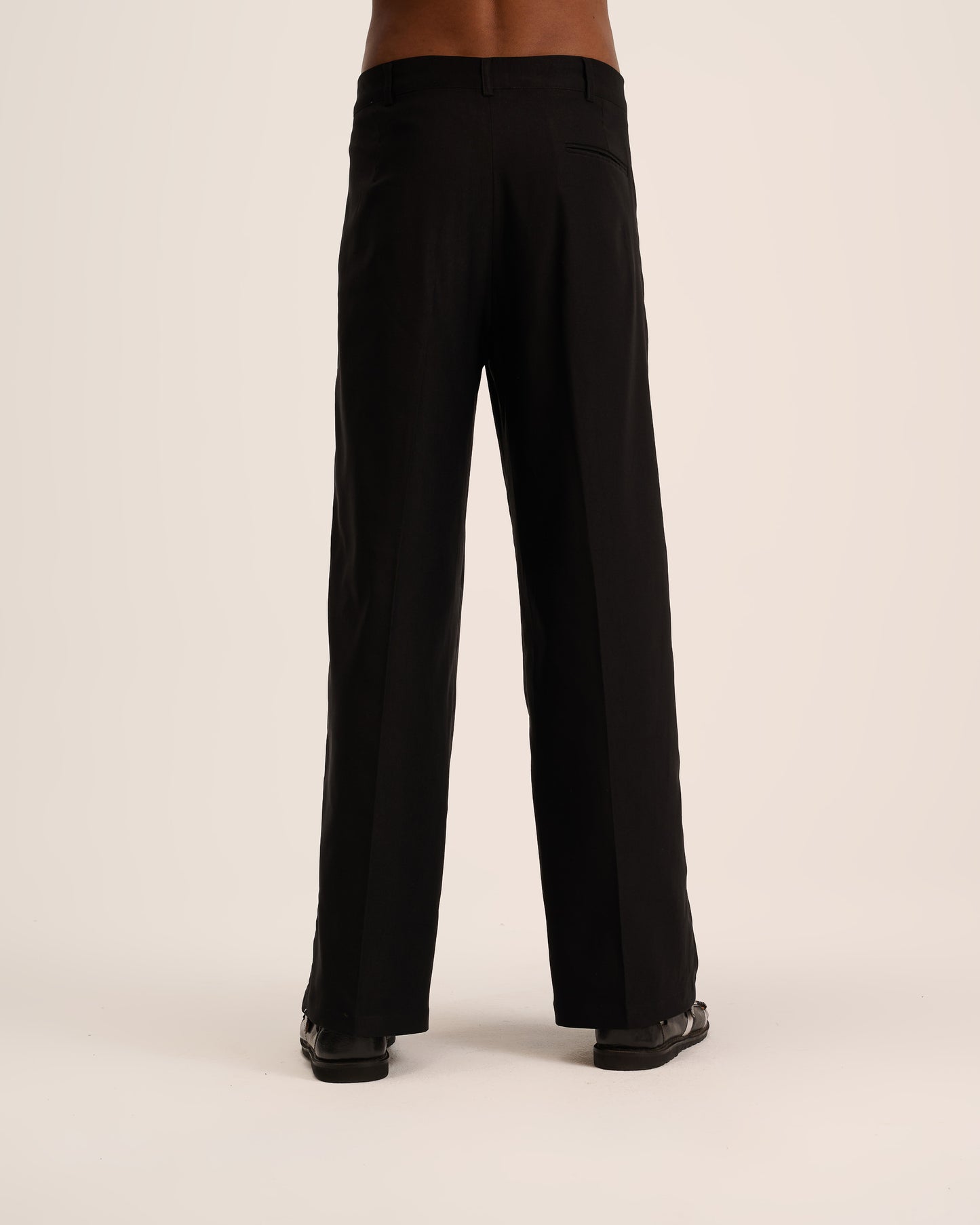 Black Tailored pants Straight leg