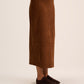 Dark brown Suede Skirt