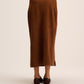 Dark brown Suede Skirt
