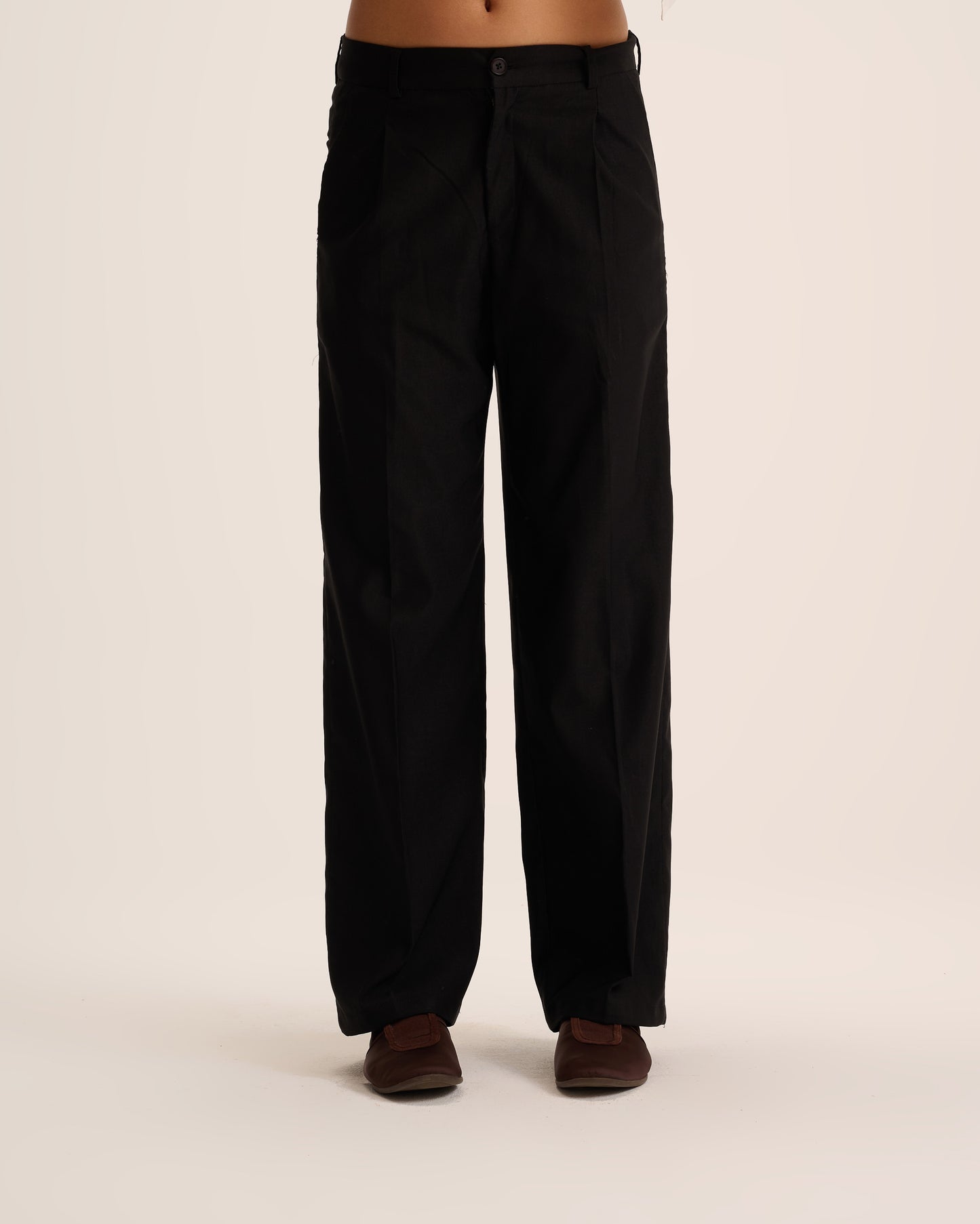 Black Tailored pants Straight leg