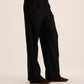 Black Tailored pants Straight leg