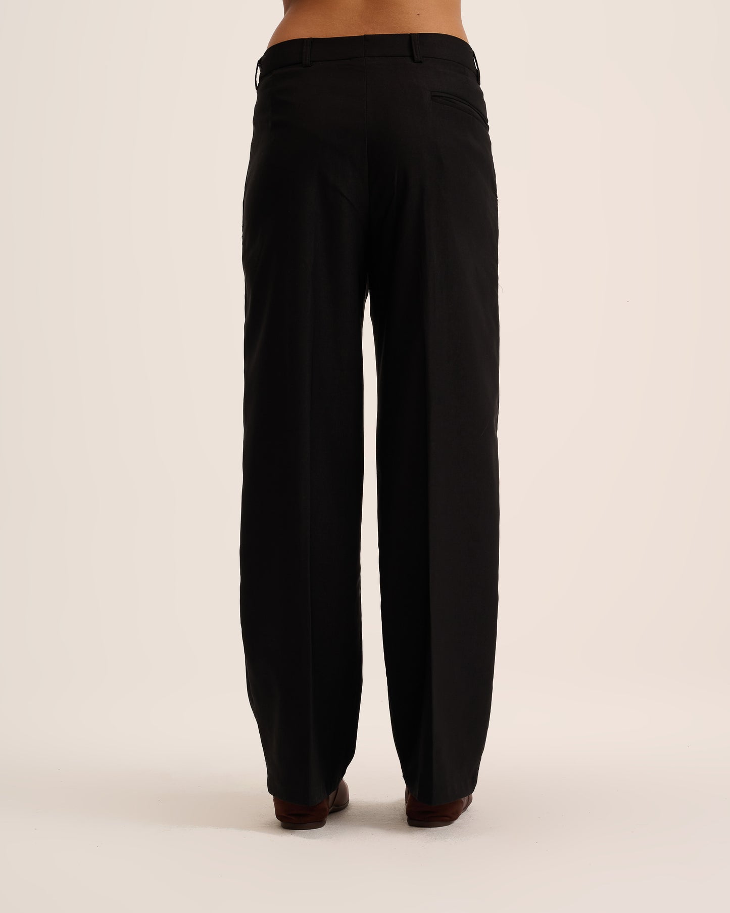 Black Tailored pants Straight leg
