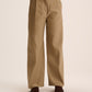 Beige wide leg Tailored pants