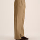 Beige wide leg Tailored pants