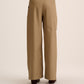 Beige wide leg Tailored pants