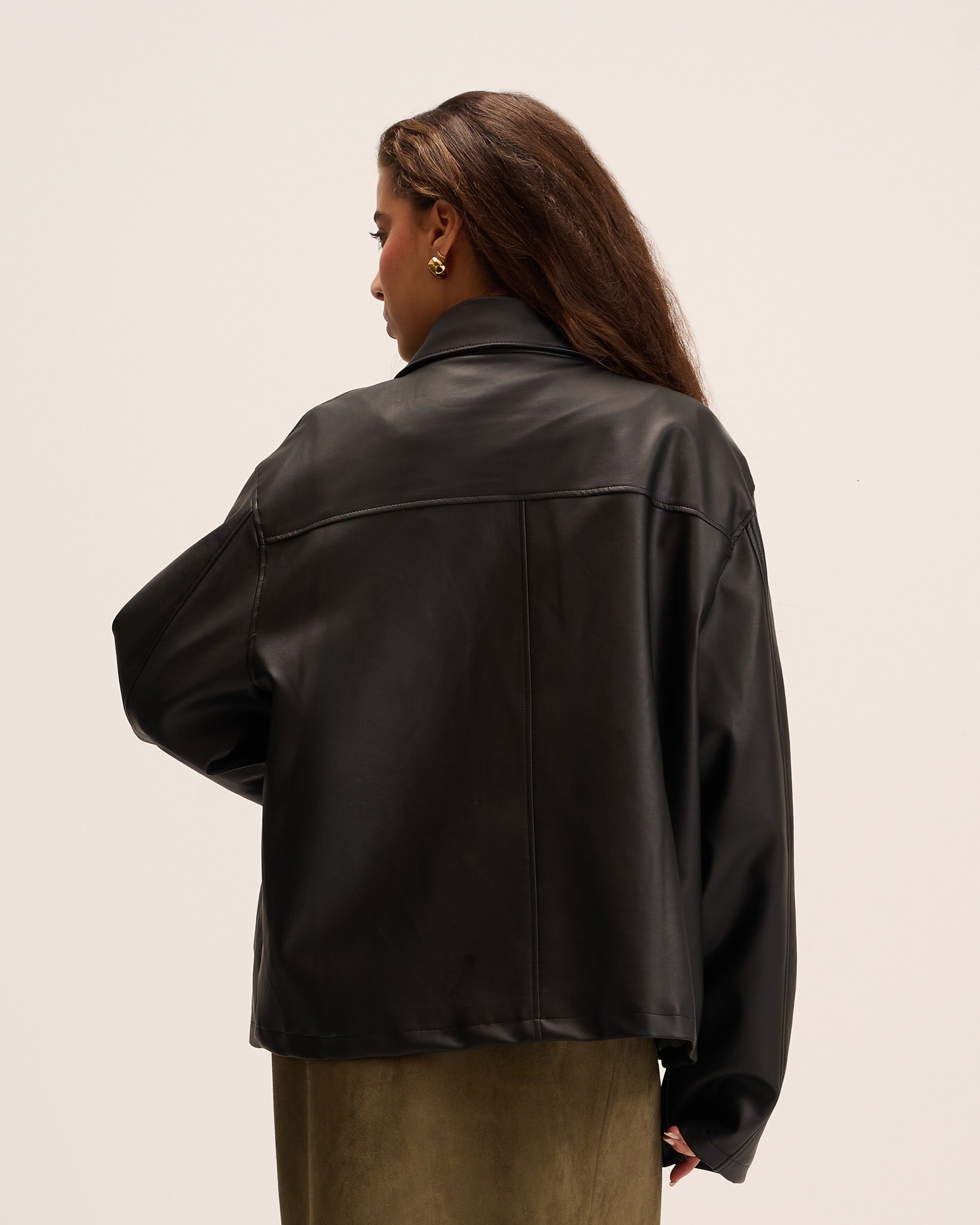 Black Leather Jacket for women