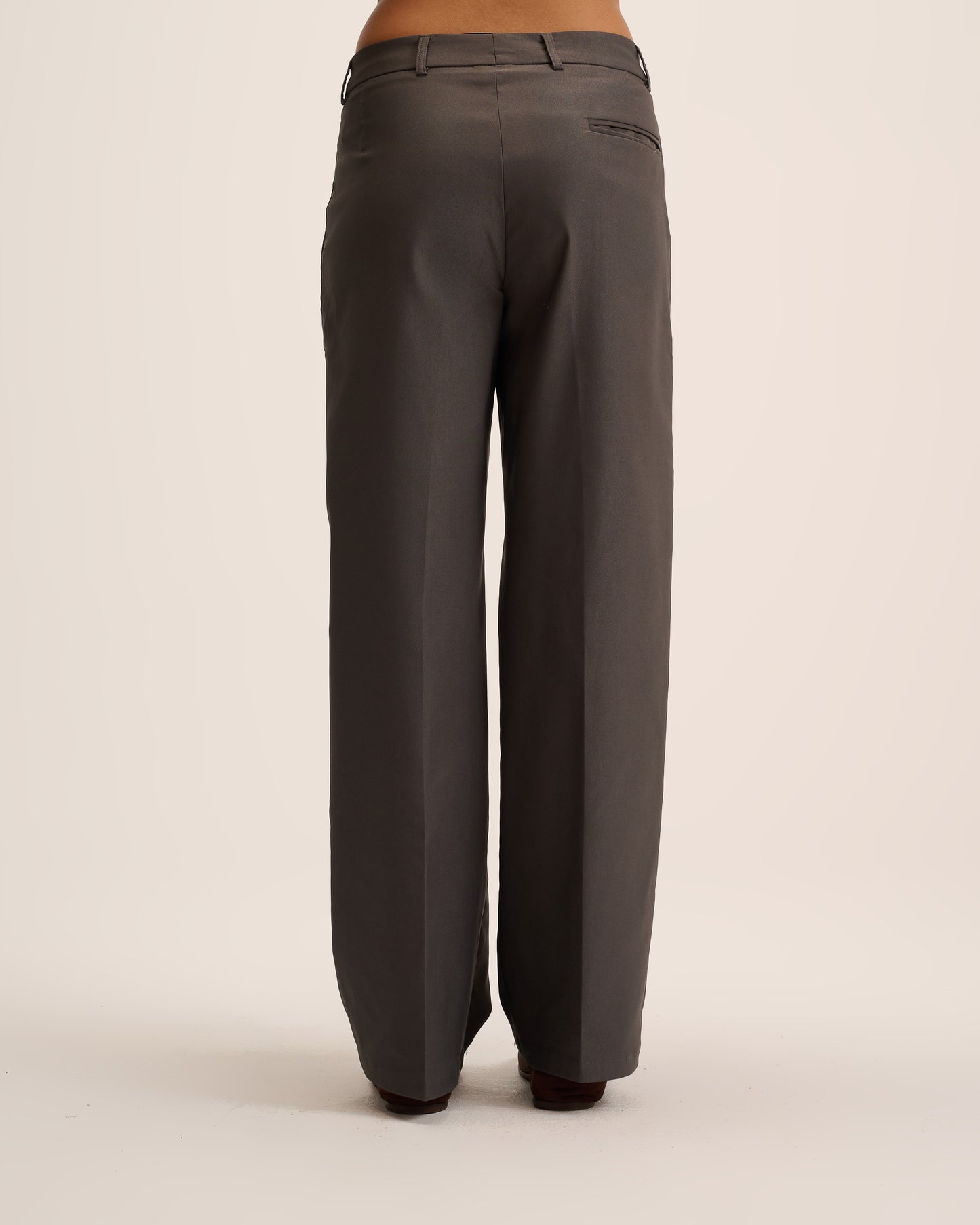 Grey Tailored pants Straight leg