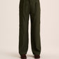 Olive wide leg Tailored pants