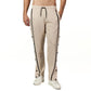 Beige side striped sweatpant