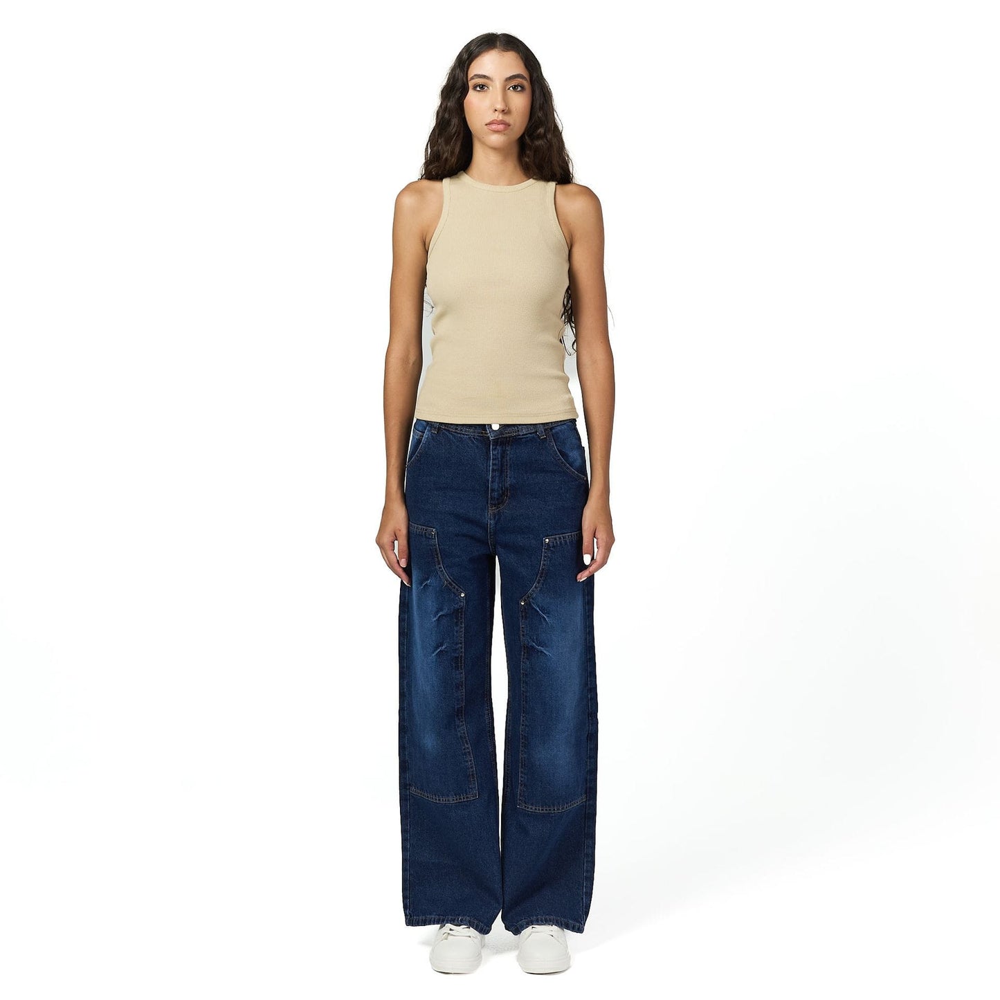 Beige Sleeveless body