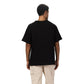 Black Oversized neck Printed T shirt