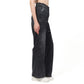 Black front cut jean