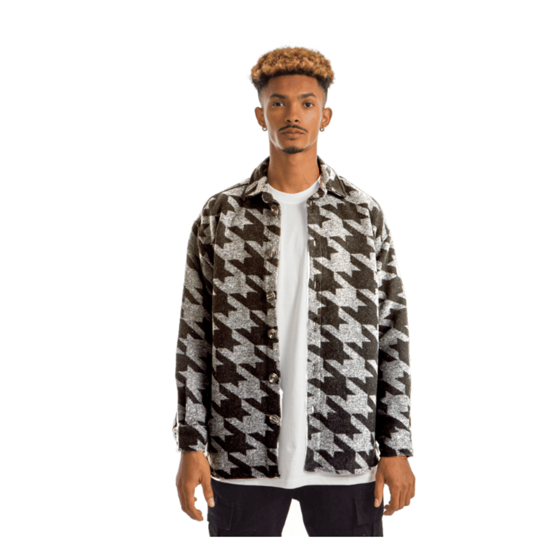 Black, grey Shirt Hexagons Geometric Seamless Patterns