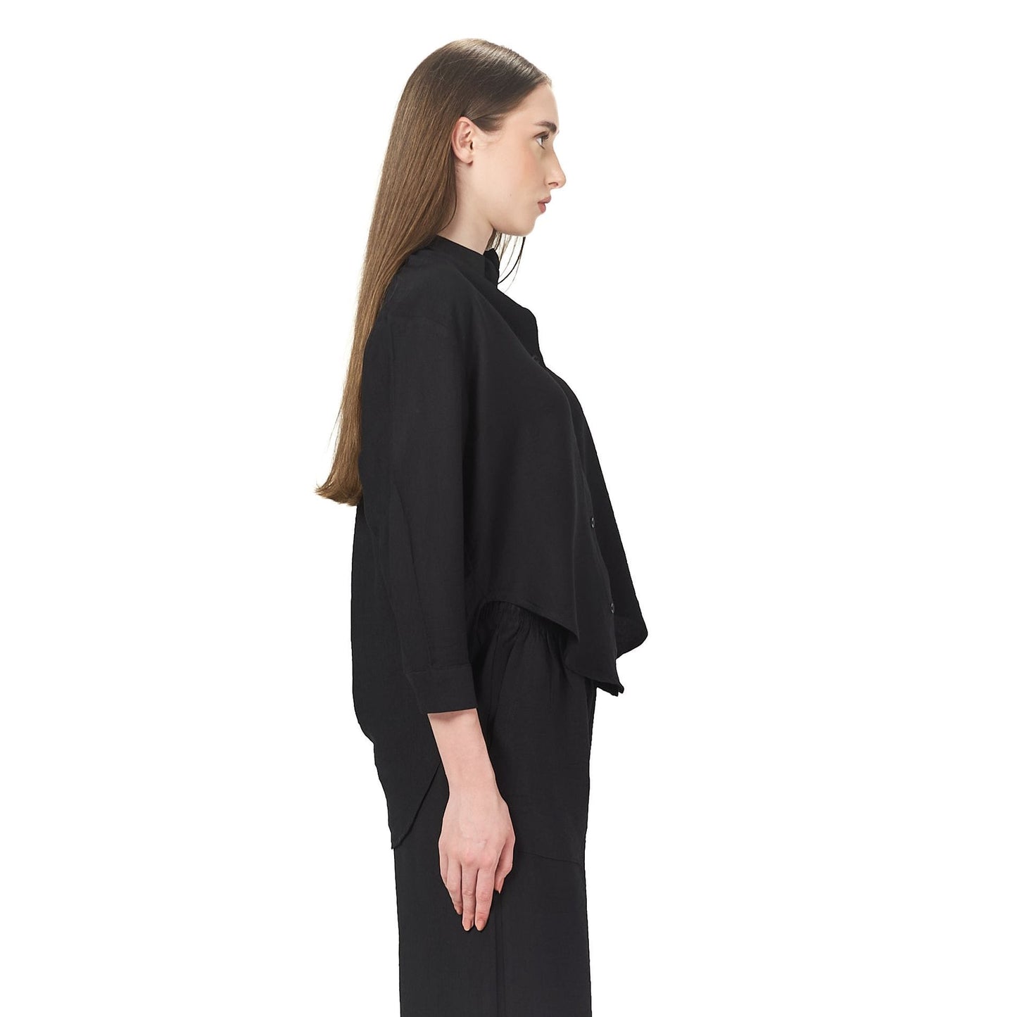 Black long sleeve chemise