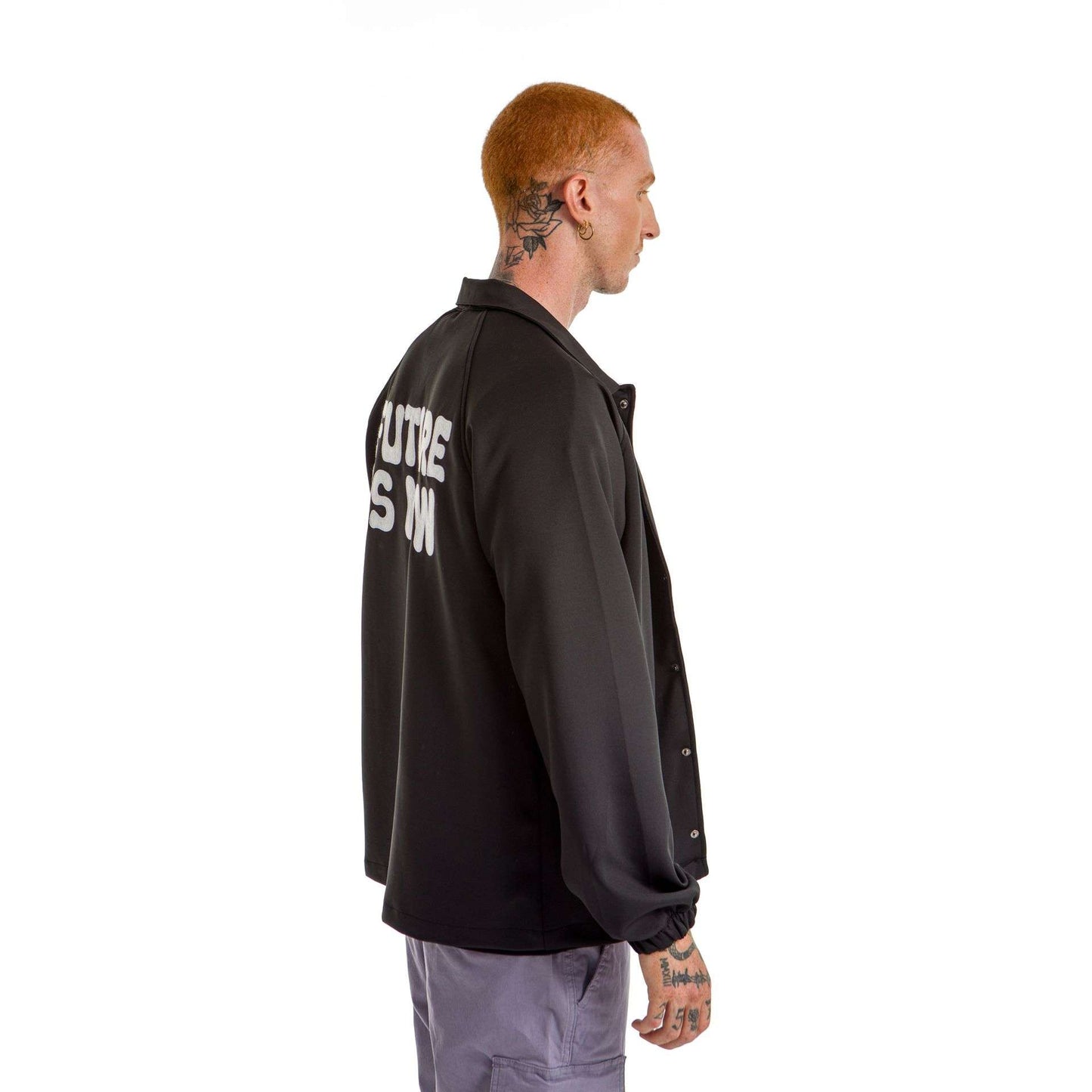 Black printed jacket future