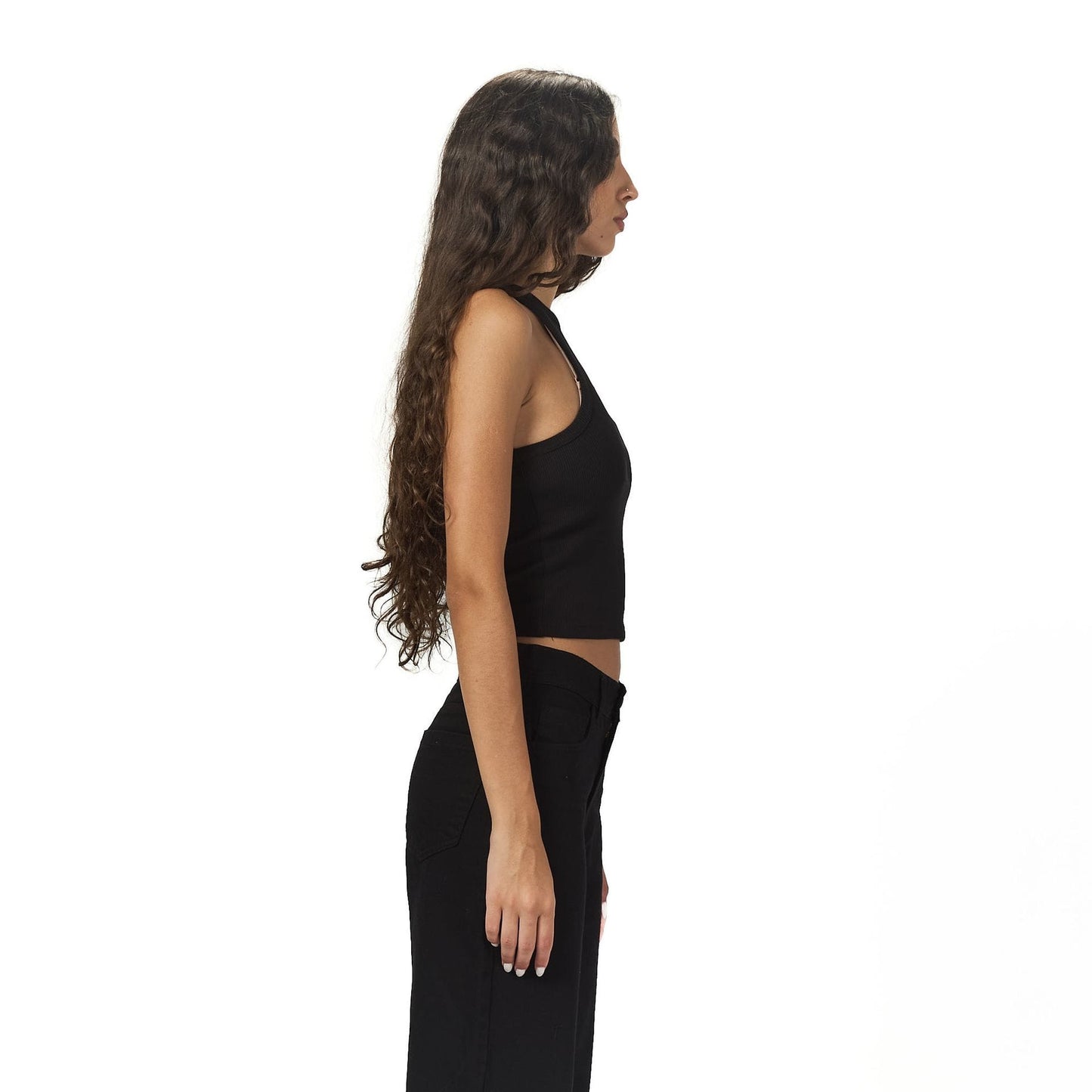 Black sleeveless X body
