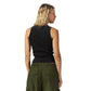 Black washed sleeveless body