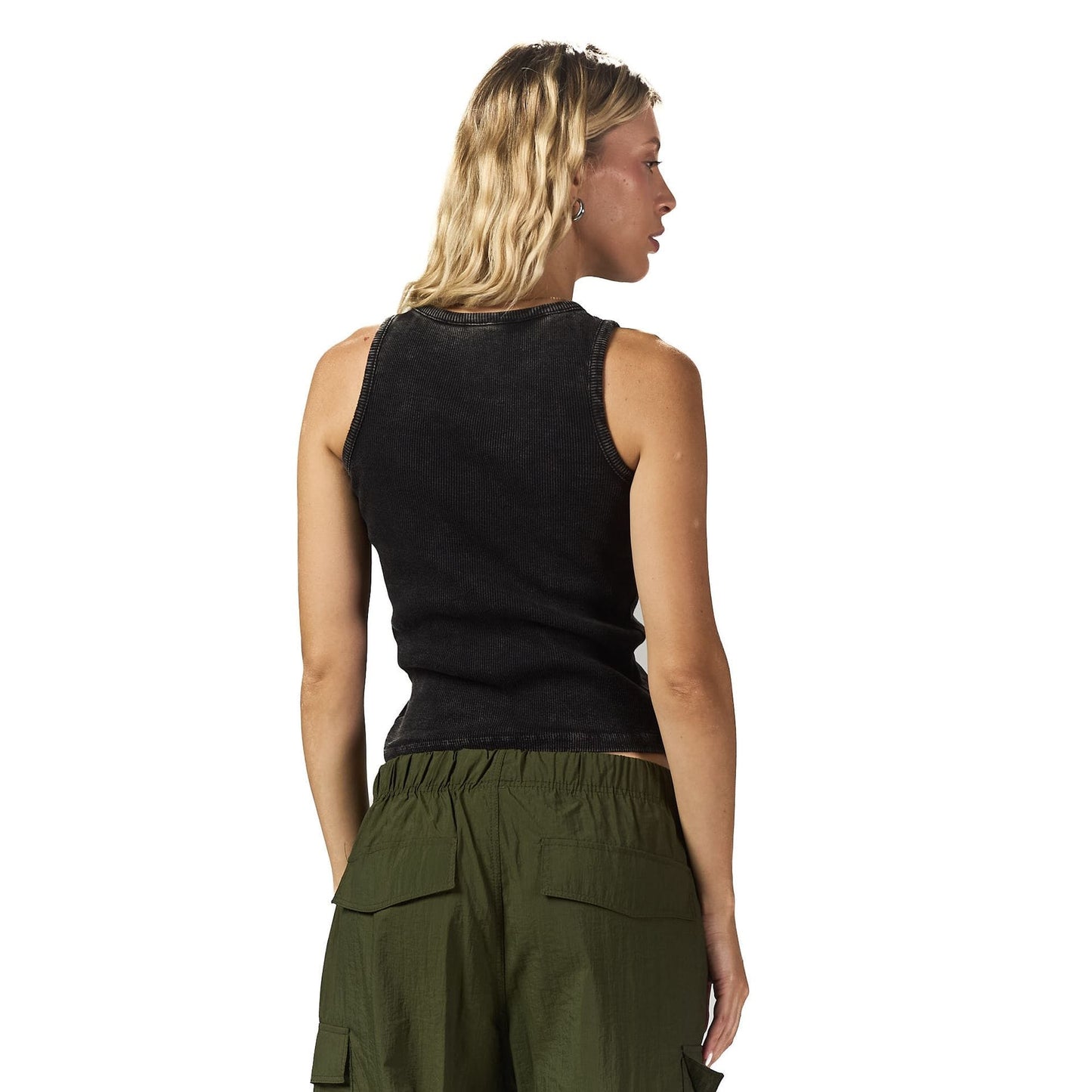 Black washed sleeveless body