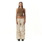Brown washed sleeveless body