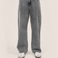 Grey washed baggy jeans