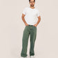 Overdye green washed baggy jeans