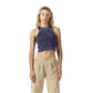 Dark blue washed Sleeveless X body