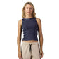 Dark blue washed sleeveless body