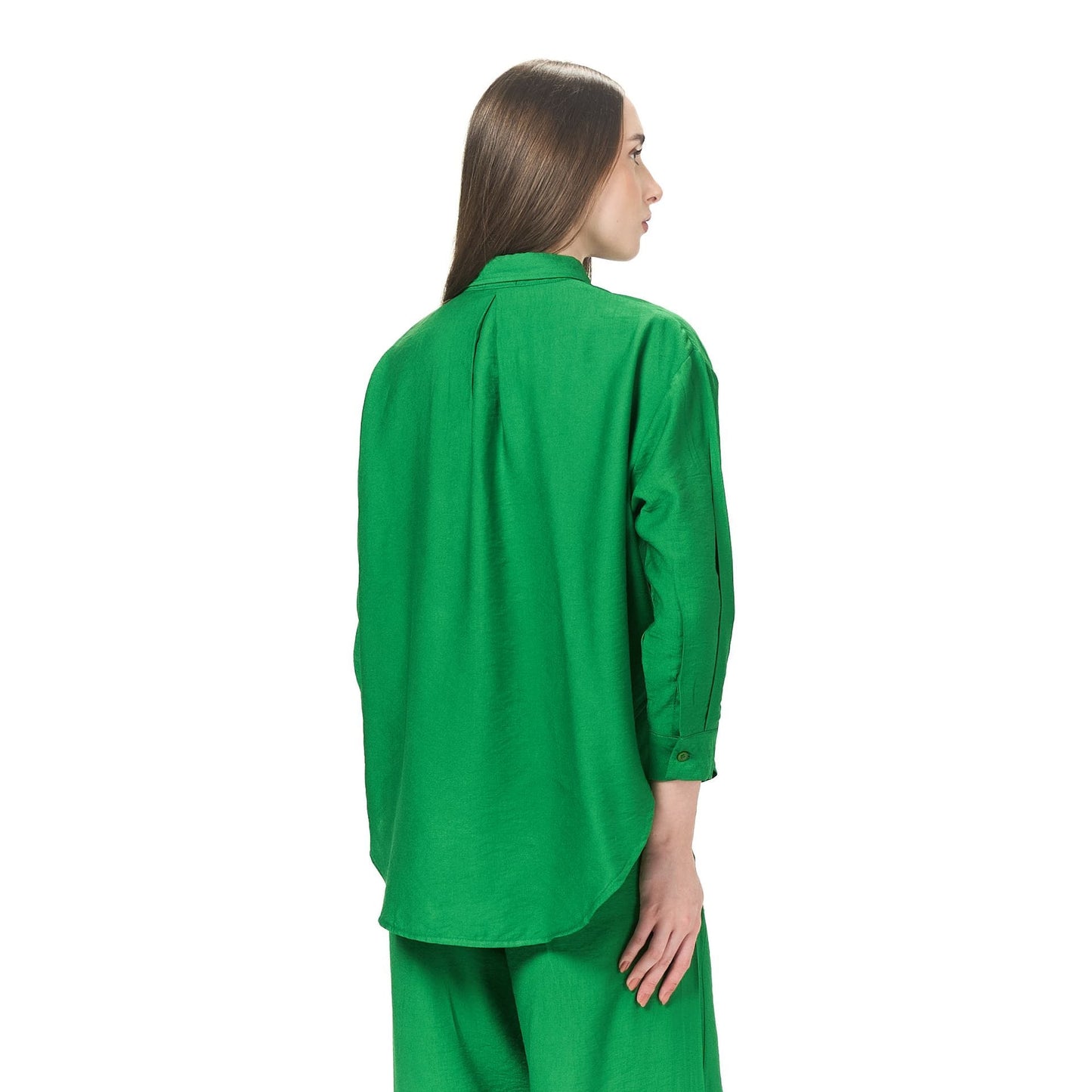 Dark green long sleeve chemise