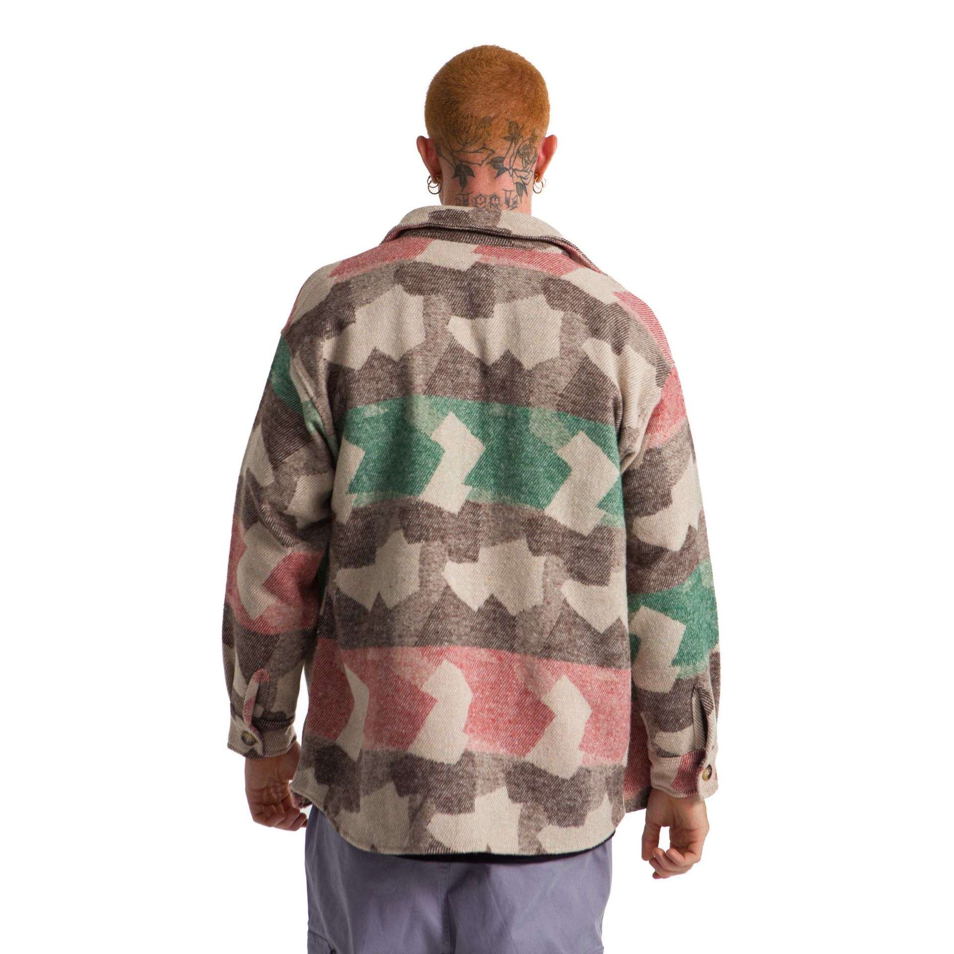 Designed Shirt Rose Green Brown