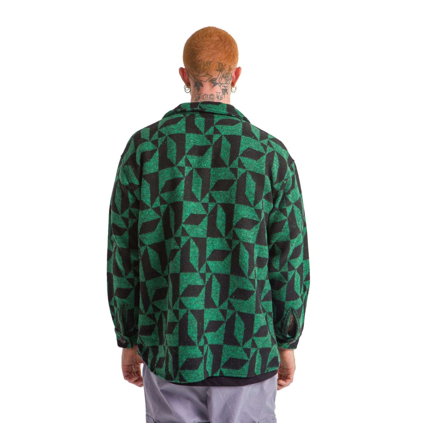 Green Shirt Hexagons Geometric Seamless Patterns