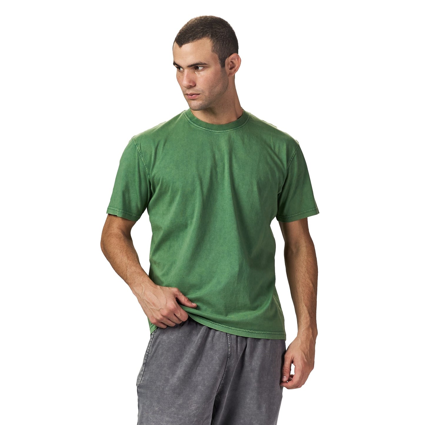 Green washed oversized T-shirt