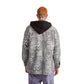 Grey Designed plaid Jacket Repeated Seamless Geometric Pattern
