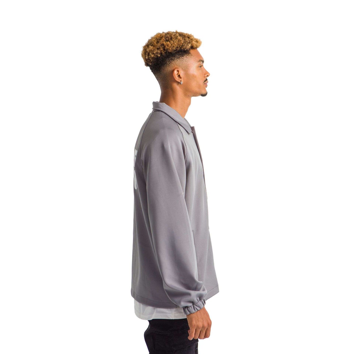 Grey printed jacket future