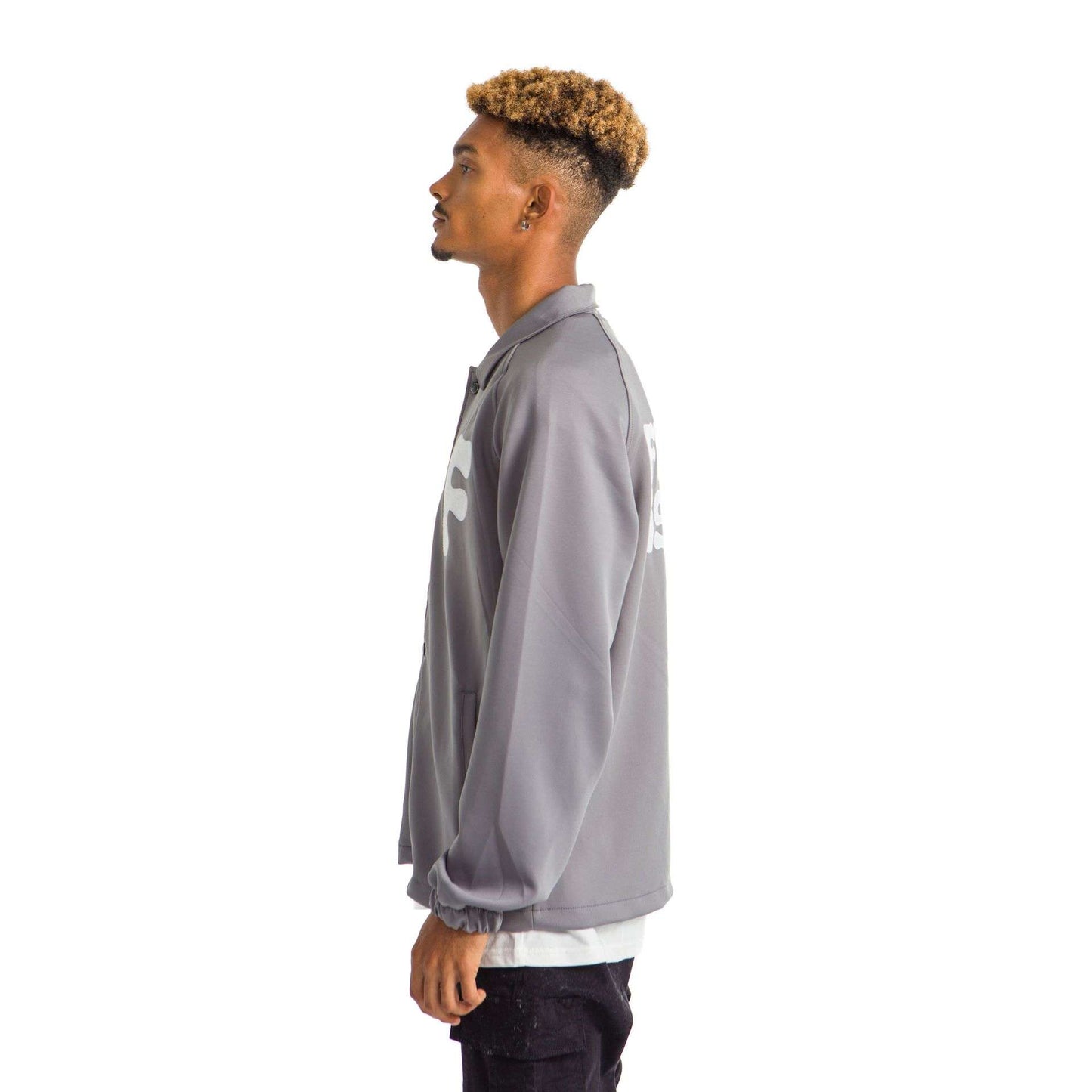 Grey printed jacket future
