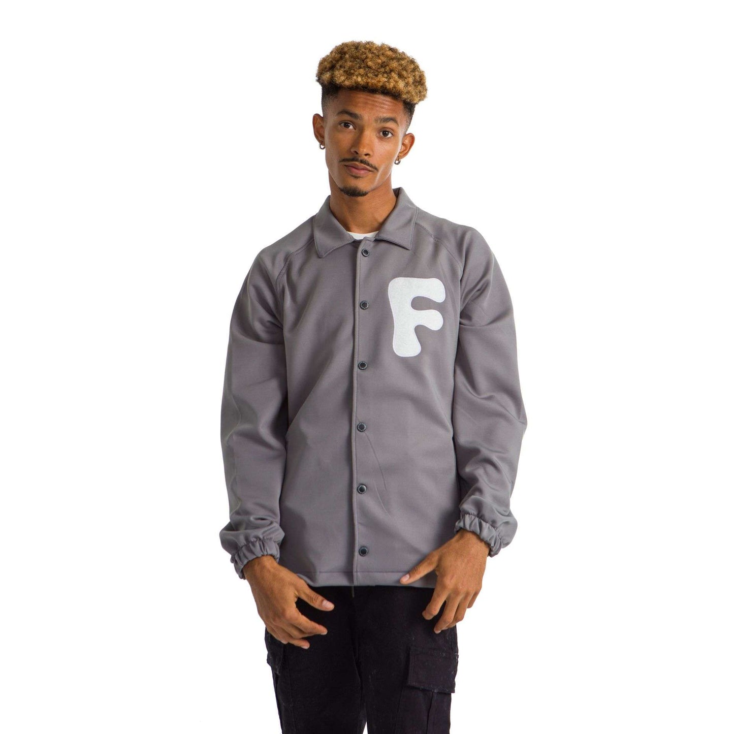 Grey printed jacket future