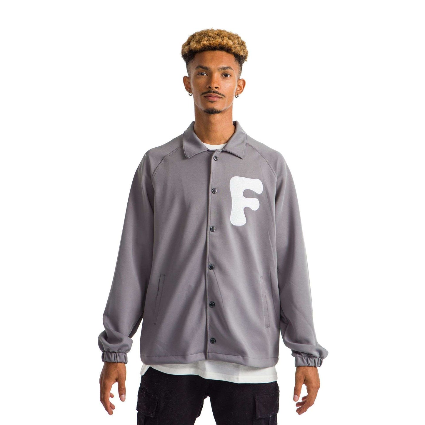 Grey printed jacket future