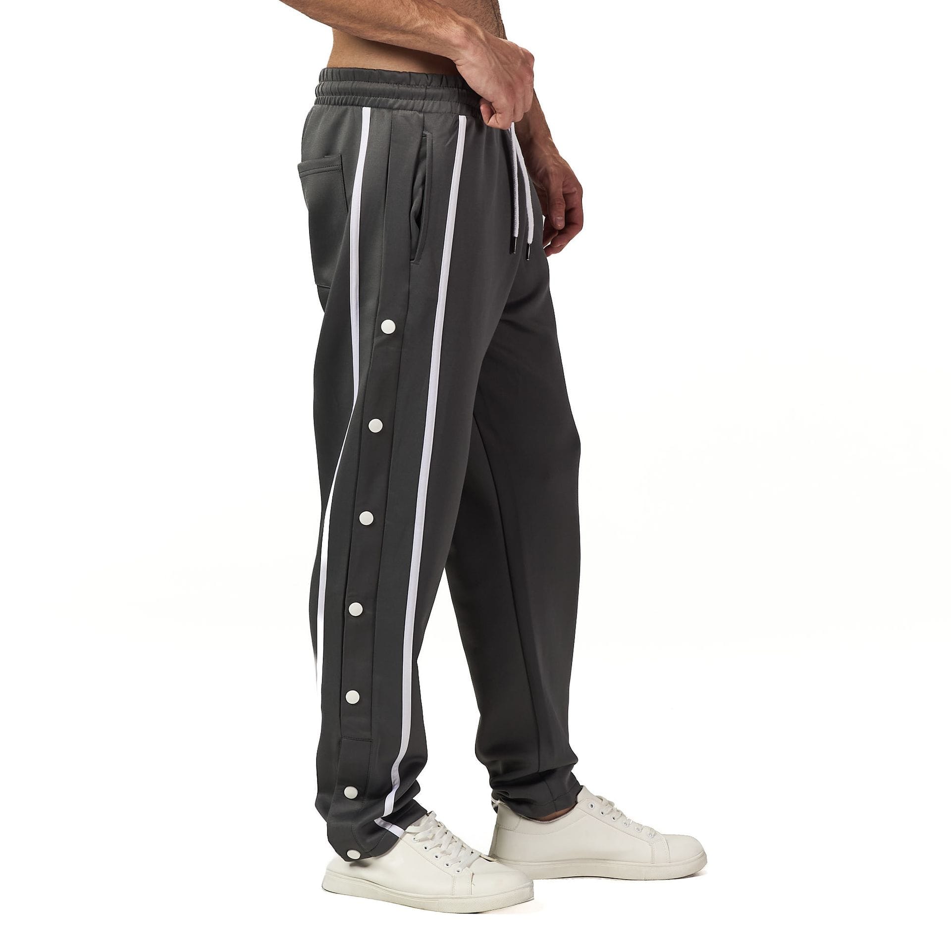 Grey side striped sweatpant