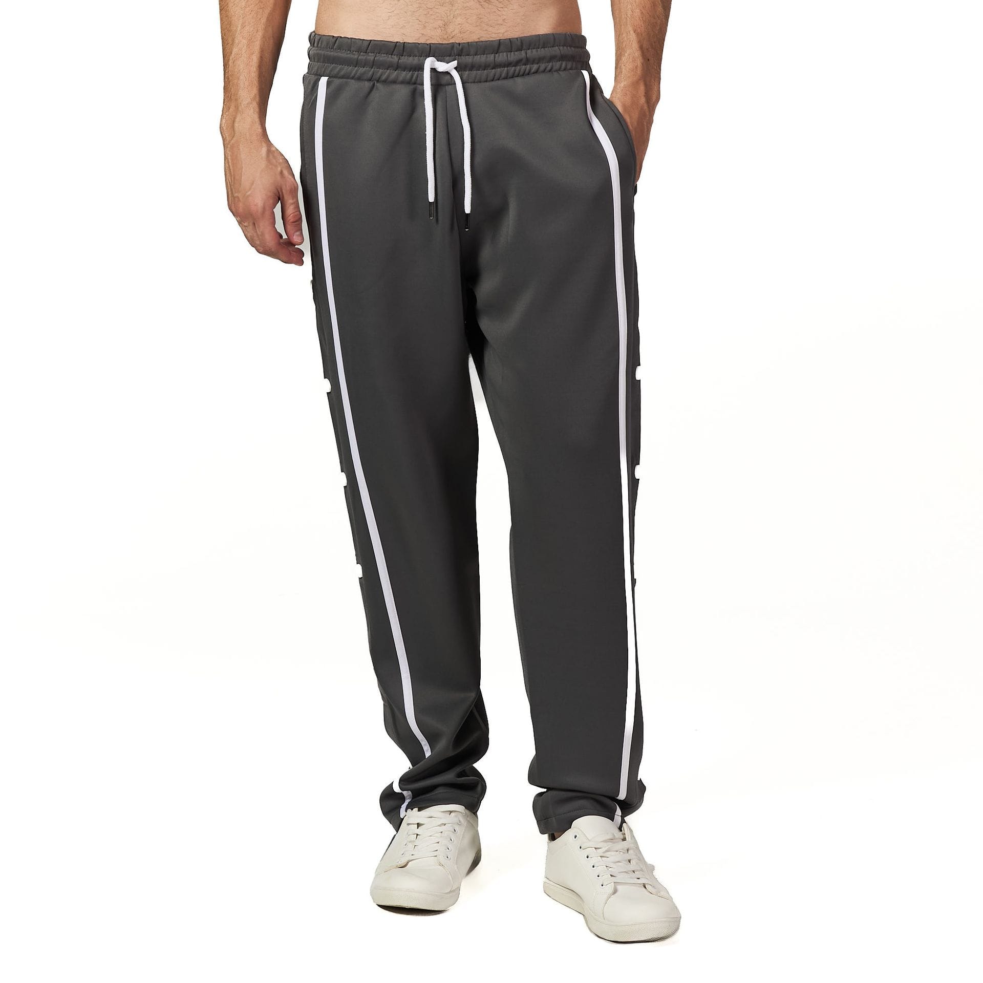 Grey side striped sweatpant