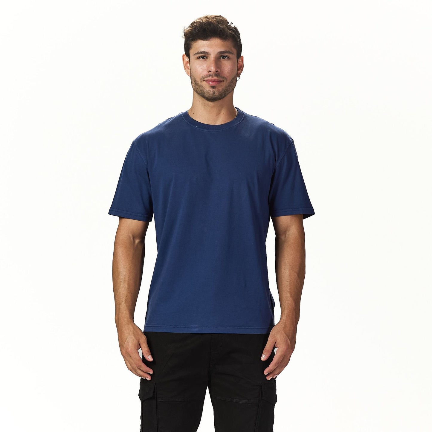 Indigo oversized plain T-shirt