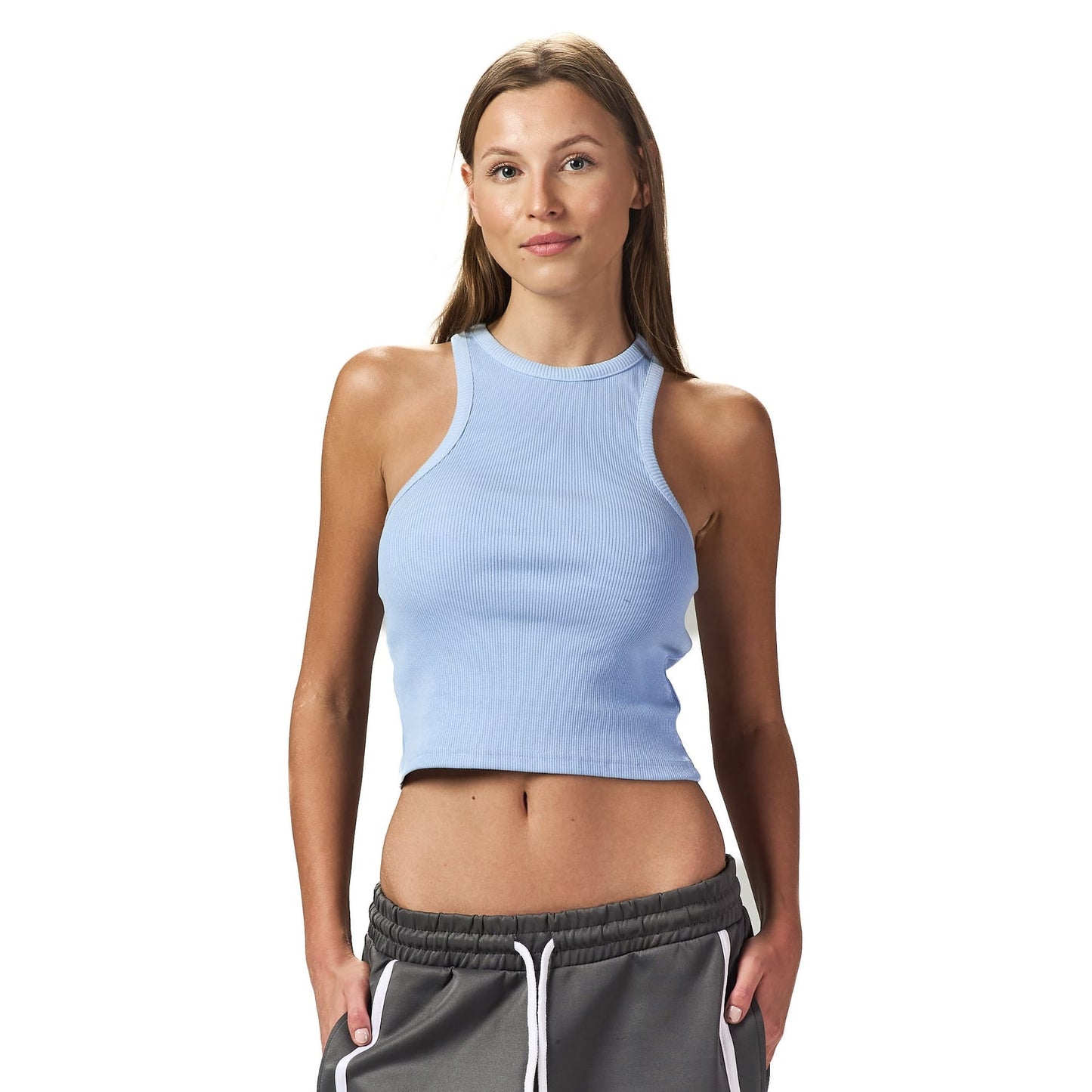 Light blue Sleeveless X body