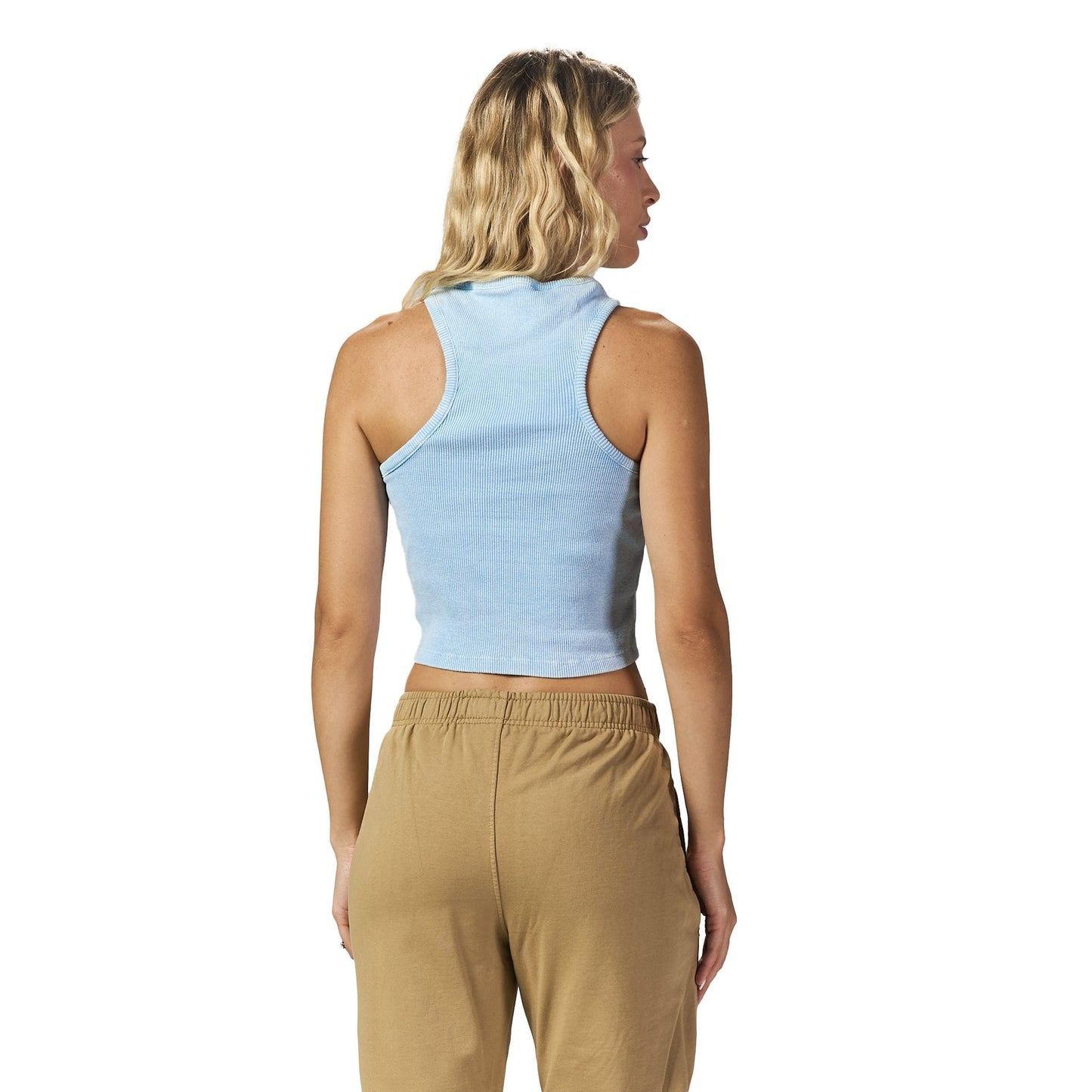 Light blue washed sleeveless X body